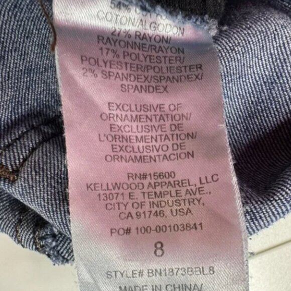 Democracy Jeans Ab Solution Skinny Mid Rise Dark Wash Stretch Denim SZ 8/29 - Picture 9 of 13